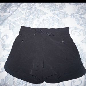 Kyodan Outdoor Black Gym Shorts Zipper Pockets